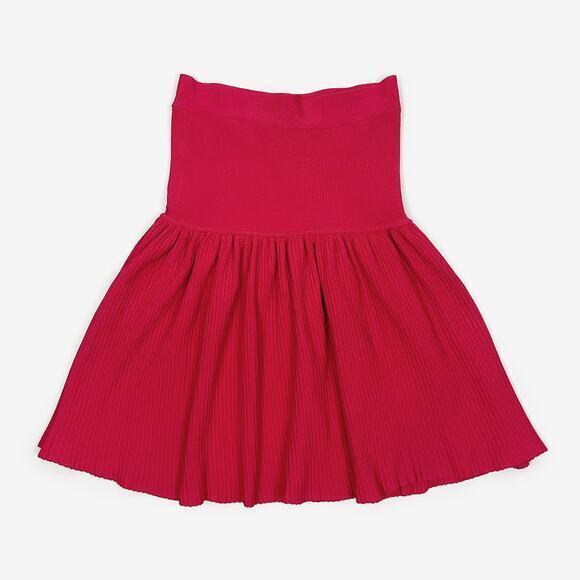 Bcbgmazazria Valeria Skirt Size Xs Bright Poppy Pink Pleated Girlcore Summer